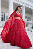 AUDREY RED LEHENGA