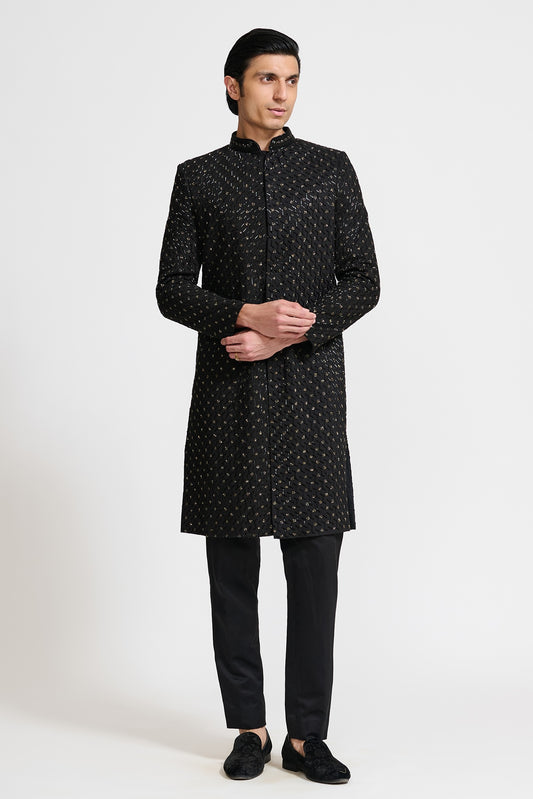 BLACK GOLD SHERWANI