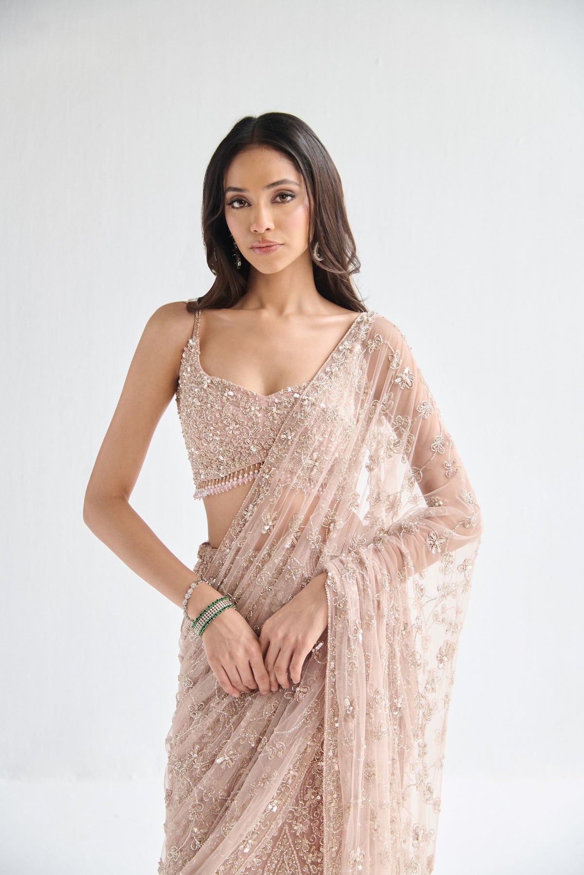 BLUSH PINK SAREE