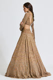 ZOYA BROWN GOLD LEHENGA