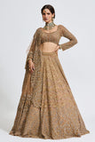 ZOYA BROWN GOLD LEHENGA