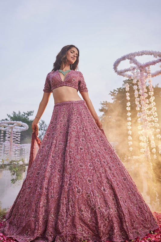 DUSTY PINK LEHENGA