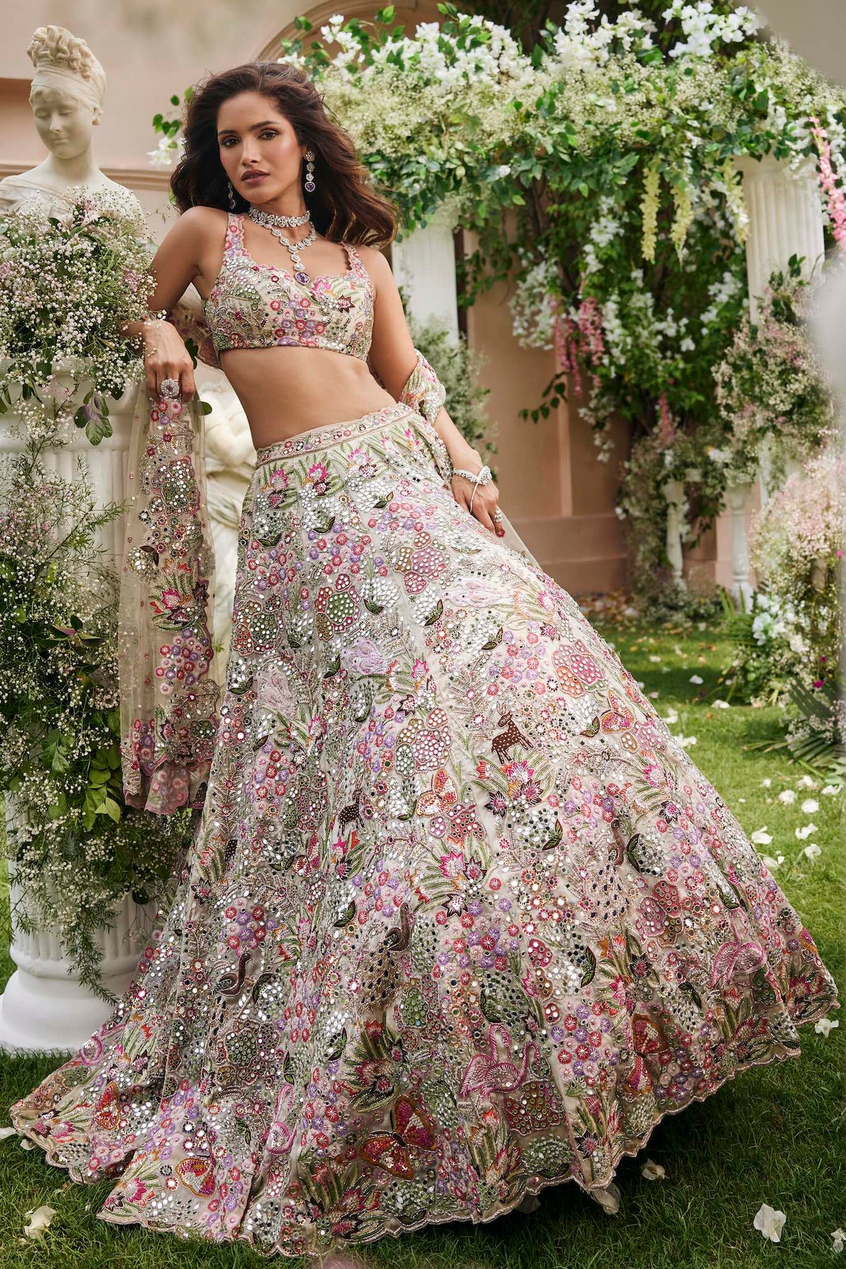 FLORAL MULTI LEHENGA