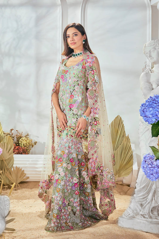 MULTI COLORED GHARARA