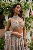 PINK APPLIQUE FLORAL LEHENGA