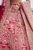 MIRA RED BRIDAL LEHENGA