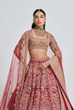 MIRA RED BRIDAL LEHENGA