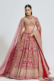 MIRA RED BRIDAL LEHENGA