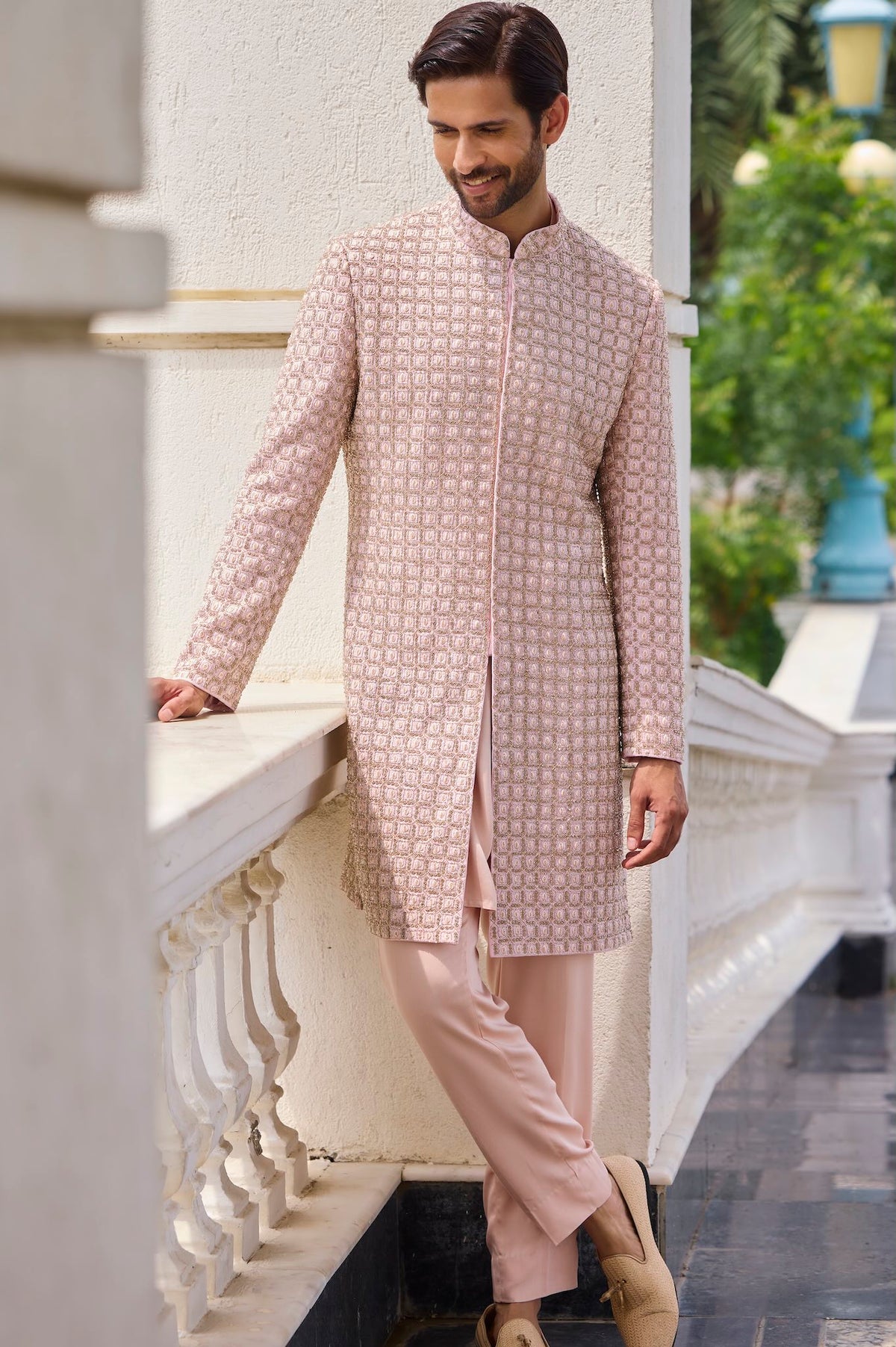 PEACH SHERWANI