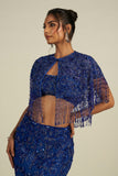 ELECTRIC BLUE SKIRT SET