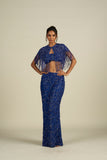 ELECTRIC BLUE SKIRT SET