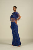 ELECTRIC BLUE SKIRT SET