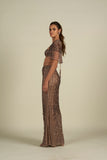 BROWN SKIRT SET