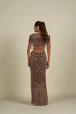 BROWN SKIRT SET