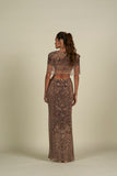 BROWN SKIRT SET