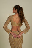 GOLD SKIRT SET