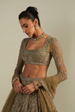 FIZA GREEN LEHENGA