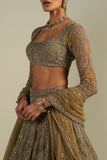FIZA GREEN LEHENGA