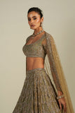 FIZA GREEN LEHENGA