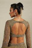 FIZA GREEN LEHENGA