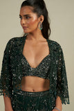GREEN SKIRT SET