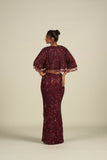 CHERRY RED SKIRT SET