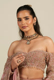 DUSTY ROSE PINK LEHENGA