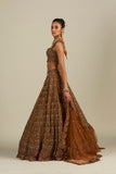 RUST RED LEHENGA
