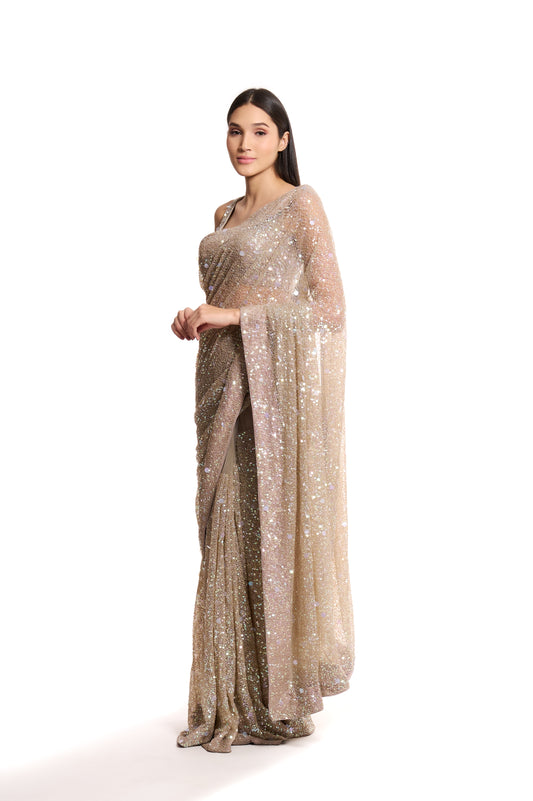 ivory saree